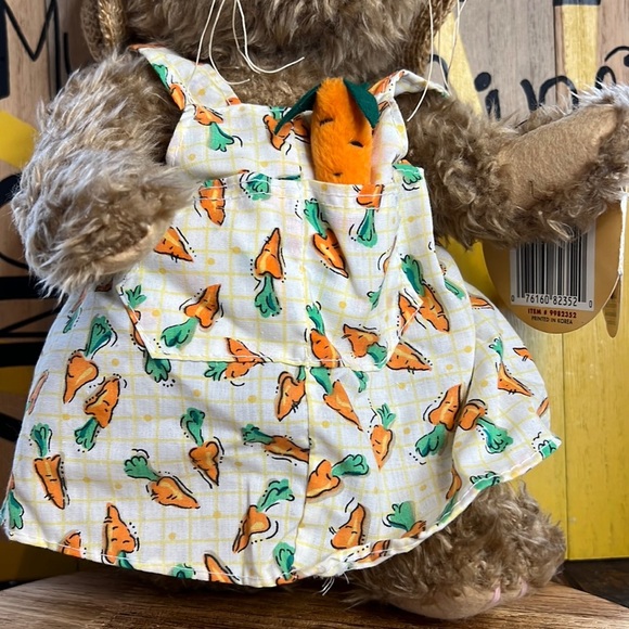 Brass Button Collectables Flora NWT Vintage Bunny Plush with jointed legs & arms - Picture 16 of 17